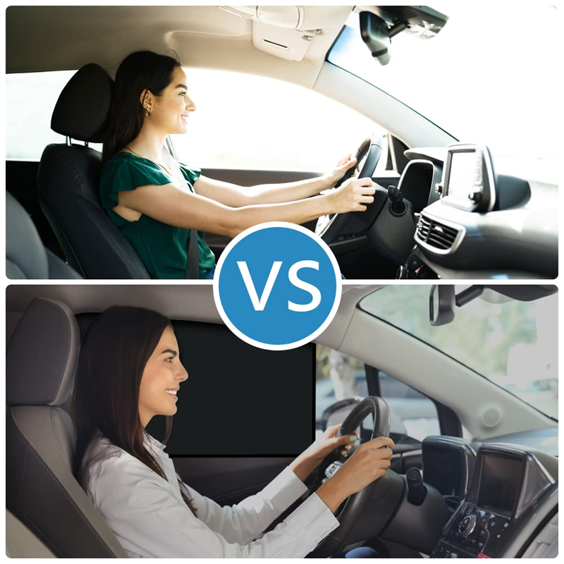 URAQT parasoles para ventanas laterales de coche 4 unidades