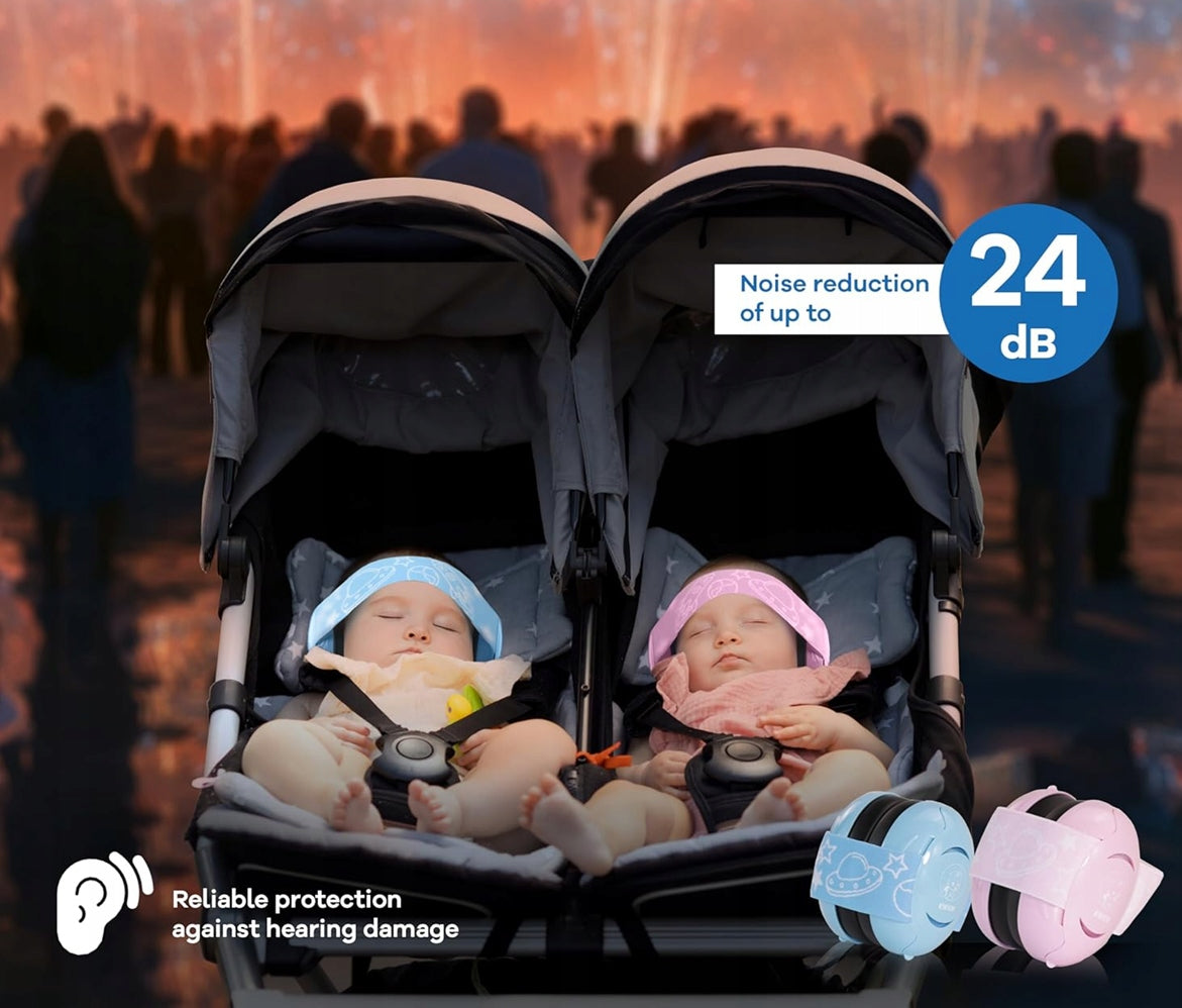 auriculares protectores 12m+, 24 dB + funda