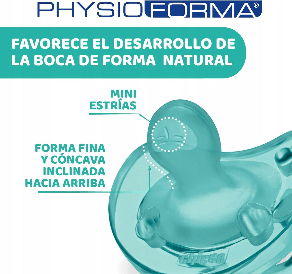 CHICCO PhysioForma dudlík x4 16-36m