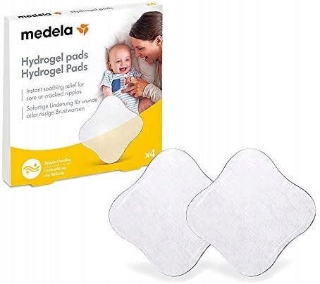 MEDELA hydrożelowe nakładki na obolałe brodawki x3, hydrożelowe wkładki Medela łagodzą ból i wspierają gojenie