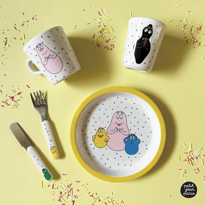 PETIT JOURS PARIS piattino da dessert per bambini BARBAPAPA 18 cm