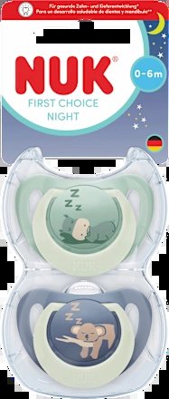 NUK First Choice Night Schnuller 0–6 Mon.