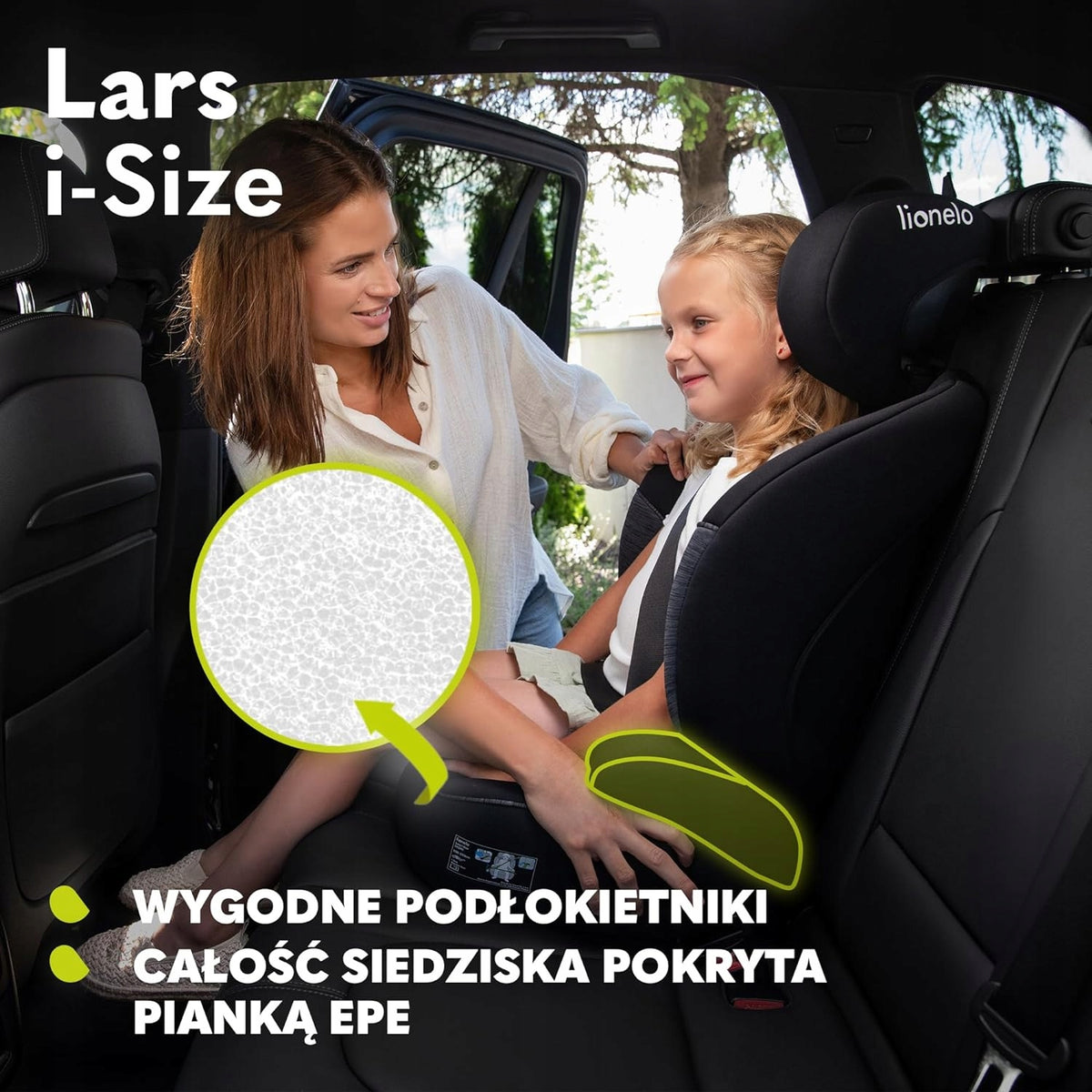 LIONELO Lars i-Size seggiolino auto gruppo 2 e 3