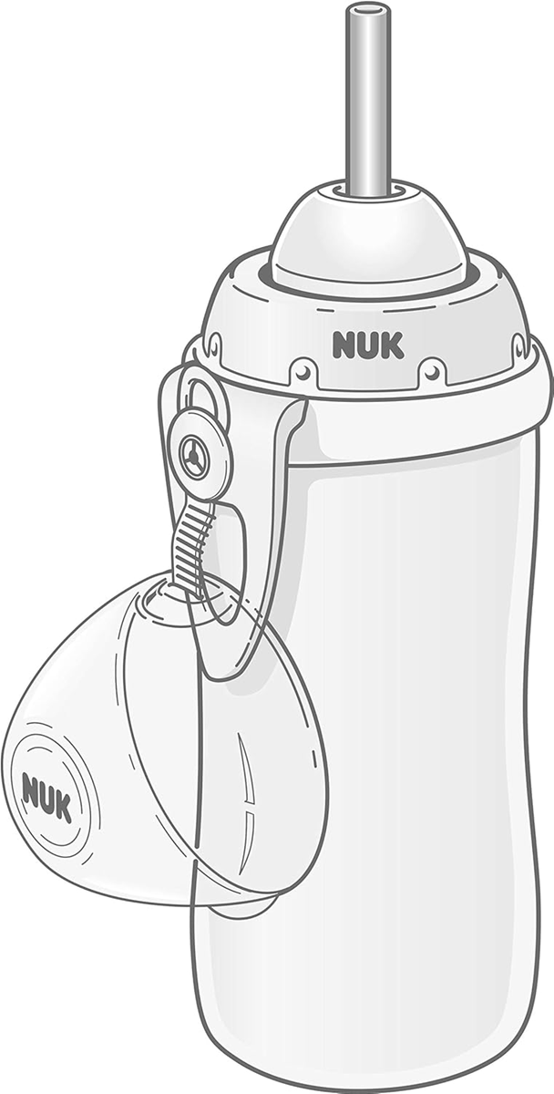 NUK 2 náustky a 2 slamky na láhev FLEXI CUP