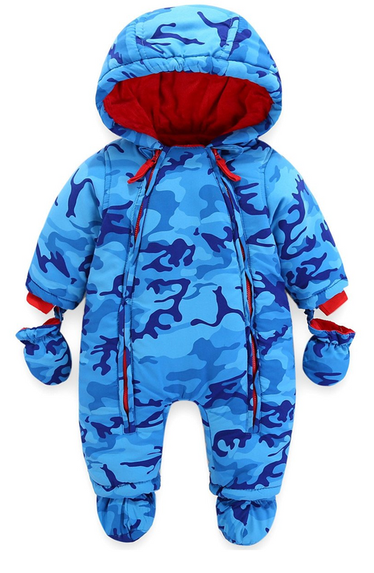 VINE tuta invernale con cappuccio 6-9 mesi + guantini scarpine