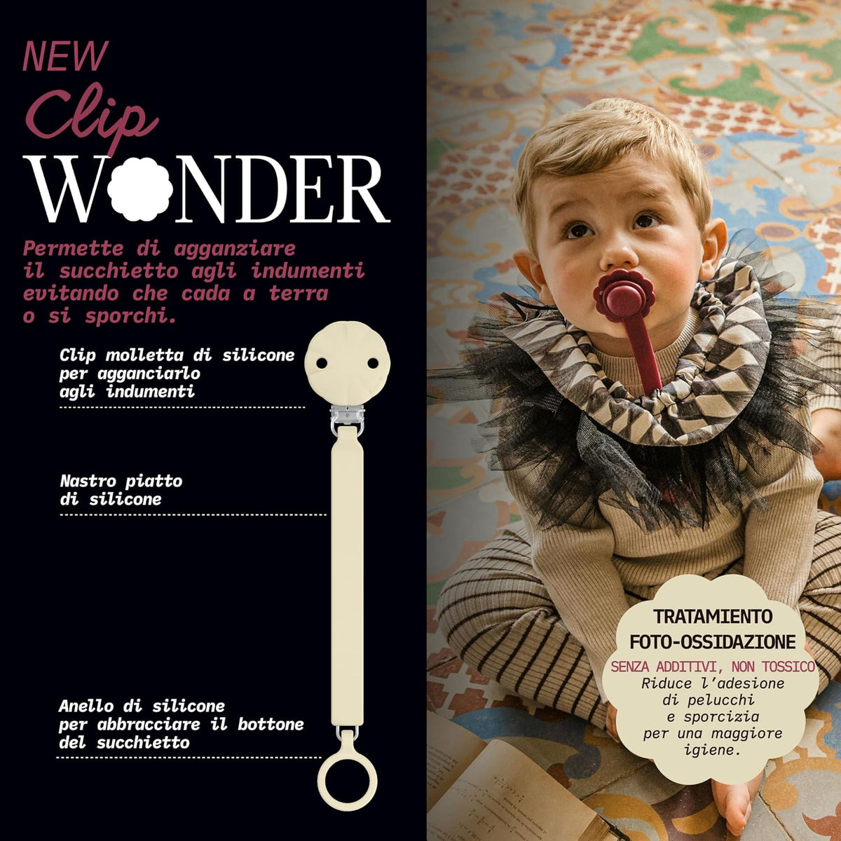 Suavinex Wonder zawieszka silikonowa do smoczka – nowy – zdjęcie 4