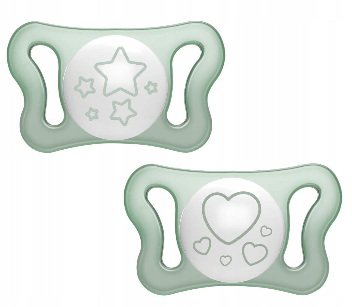 CHICCO MICRO PhysioForma πιπίλες x2 σιλικόνης 0-2 μηνών ΦΩΣ