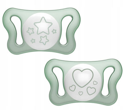 CHICCO MICRO PhysioForma πιπίλες x2 σιλικόνης 0-2 μηνών ΦΩΣ