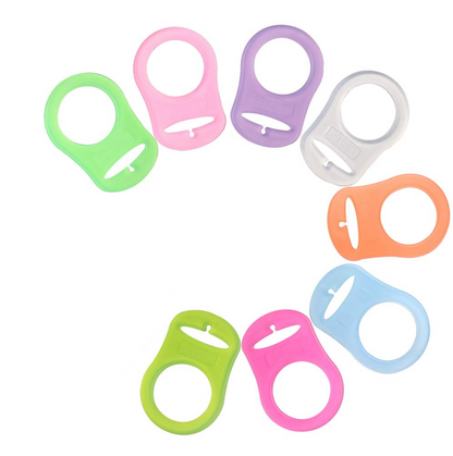 BABY manici in silicone per catenelle porta succhietto 8 pezzi