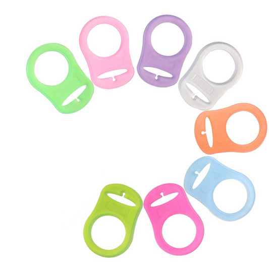 BABY manici in silicone per catenelle porta succhietto 8 pezzi