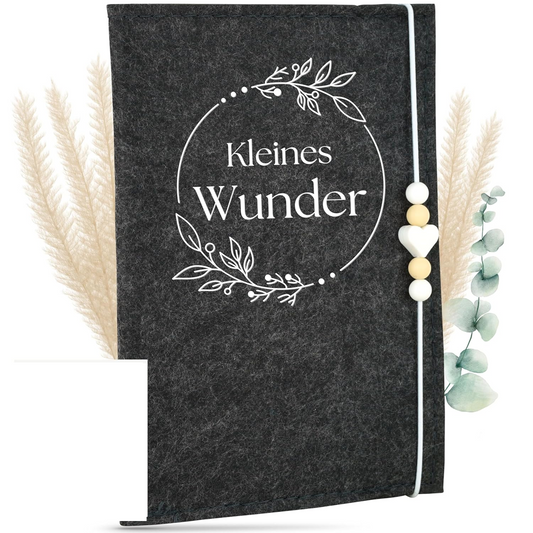 MAHEWA Kleine Wunder custodia per scheda gravidanza 13,8 x 19 cm