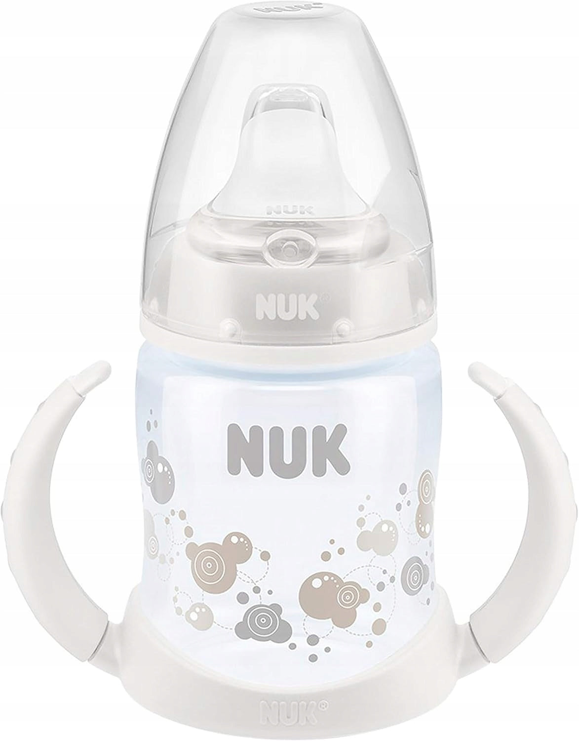 NUK Learner Cup KUBEK 150 ml wskaźnik temperatury, niekapek dla dzieci 6m+, biały