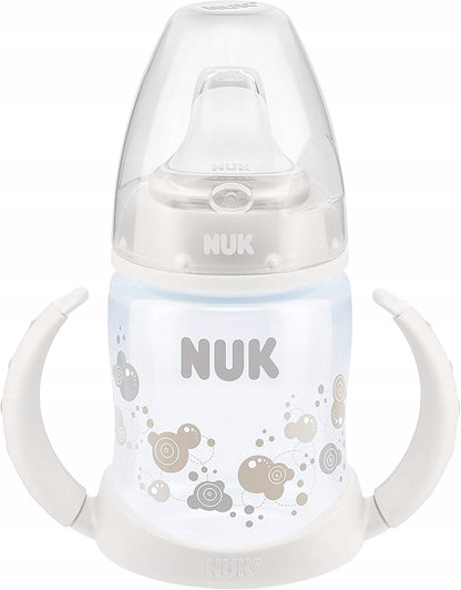 NUK Learner Cup KUBEK 150 ml wskaźnik temperatury, niekapek dla dzieci 6m+, biały