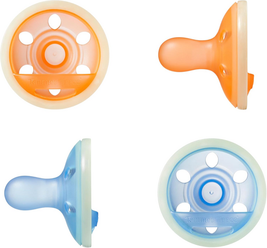 TOMMEE TIPPEE Breast Like succhietto calmante x4 6-18 mesi LUMINOSO