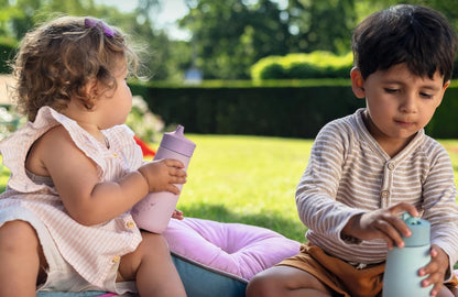 NUK Mini-Me Sip stålflaska med hårt munstycke 300 ml 9 m+ RÄV