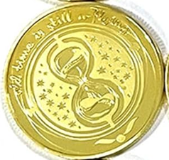 BRADOC Wróżka Zębuszka pozłacana metalowa moneta pod poduszkę 4 cm KLEPSYDRA