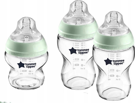 TOMMEE TIPPEE zestaw startowy SZKLANE BUTELKI