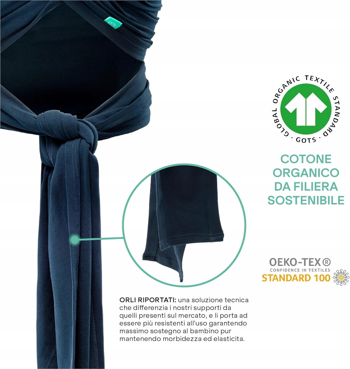 KOALA BABYCARE fascia porta bebè elastica fino a 15 kg