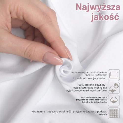 BABYBAY Deluxe Organic lenzuolo 89x50 cm bianco