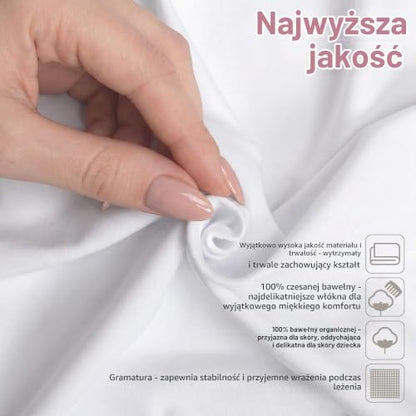 BABYBAY Deluxe Organic lenzuolo 89x50 cm bianco