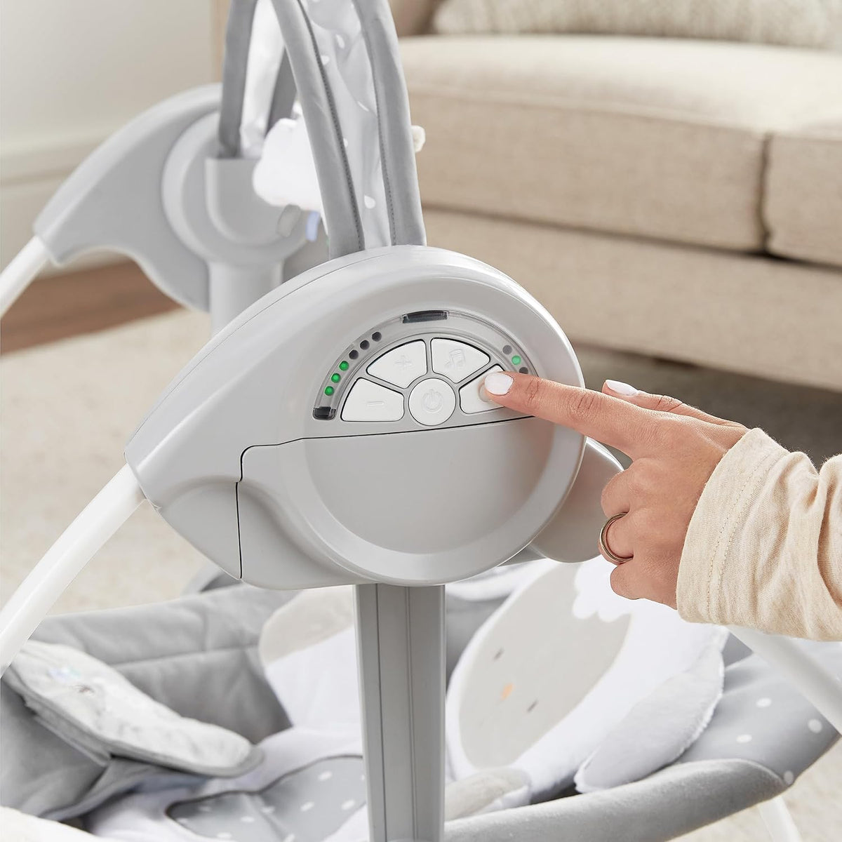 lounger with vibrations and melody maximum child weight 9 kg