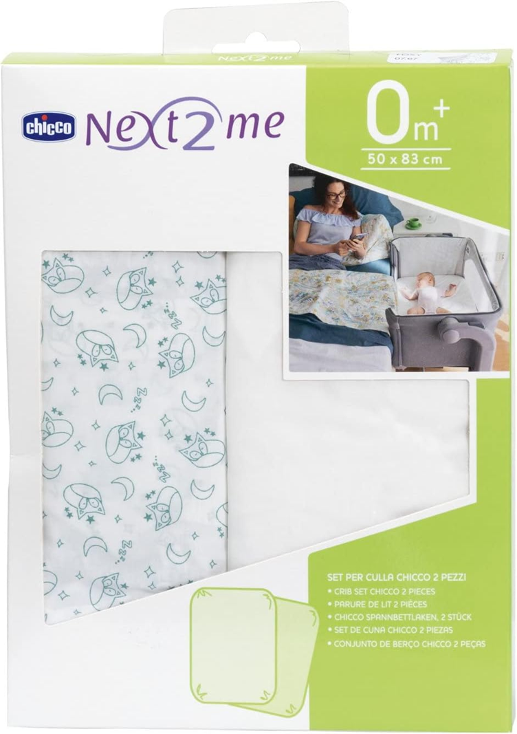 CHICCO NEXT2ME prostěradlo do postýlky x2 50x83