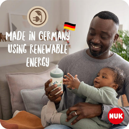 NUK for Nature zestaw 2 x butelka + smoczek kontrola temperatury, Made in Germany, bez BPA