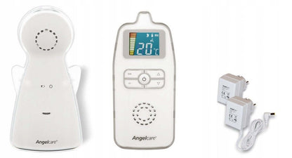 ANGELCARE AC423-D analogowa NIANIA ELEKTRONICZNA biała, monitor temperatury i czujnik hałasu
