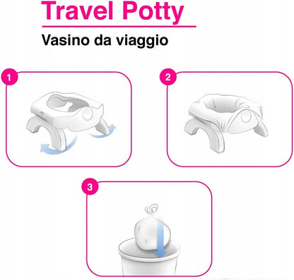 OK BABY Orinal portátil 3en1 con adaptador y bolsas