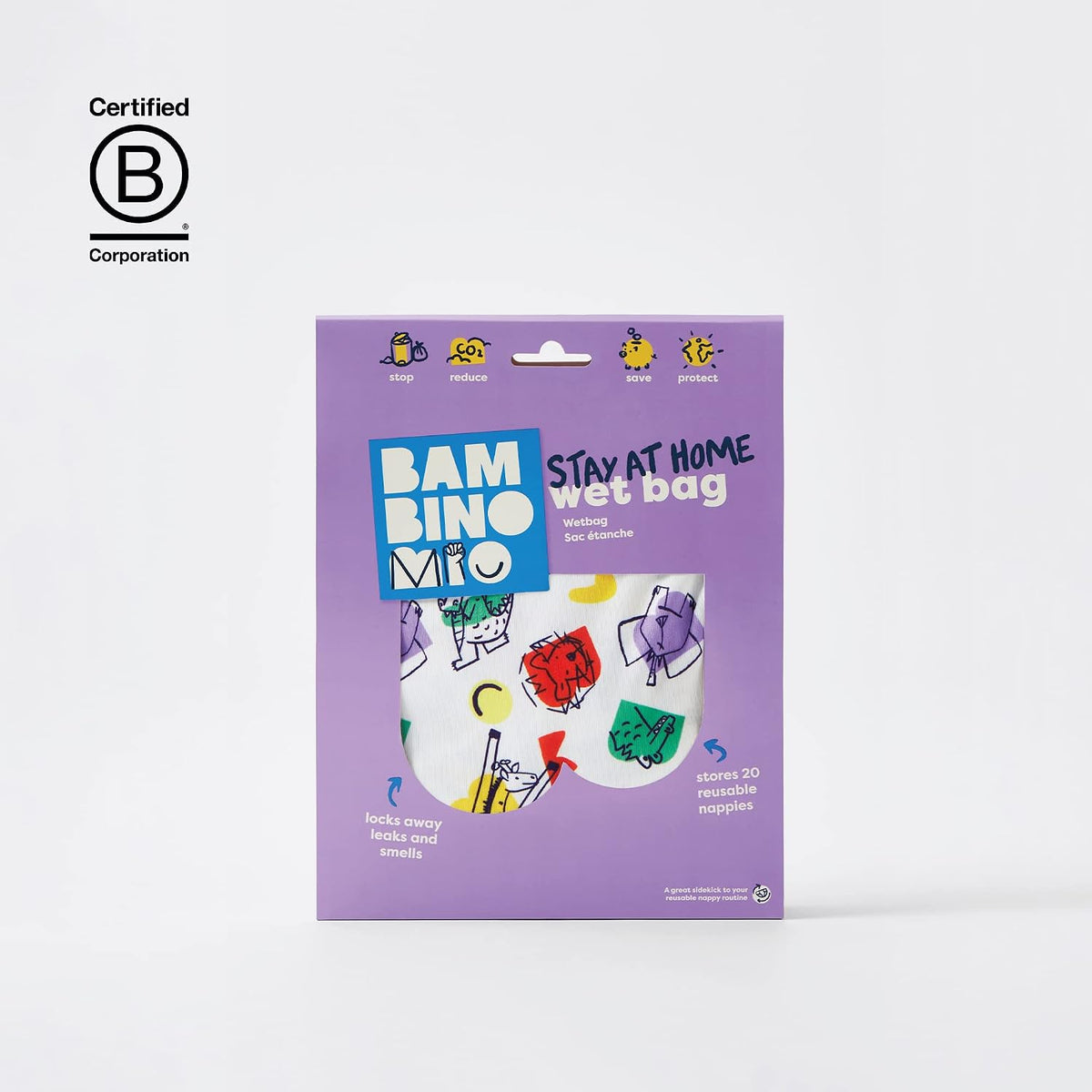 BAMBINO MIO duża torba na mokre pieluchy Wetbag – zdjęcie produktu 5