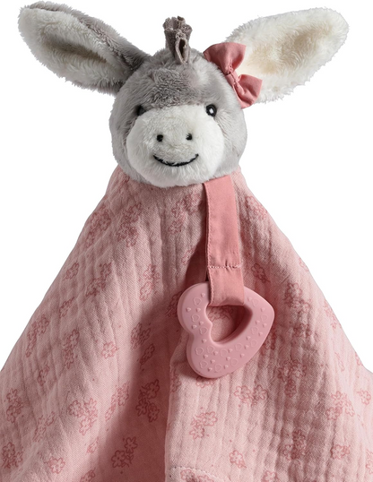 STERNTALER knuffelcomforter met rammelaar en bijtring EZEL EMMI