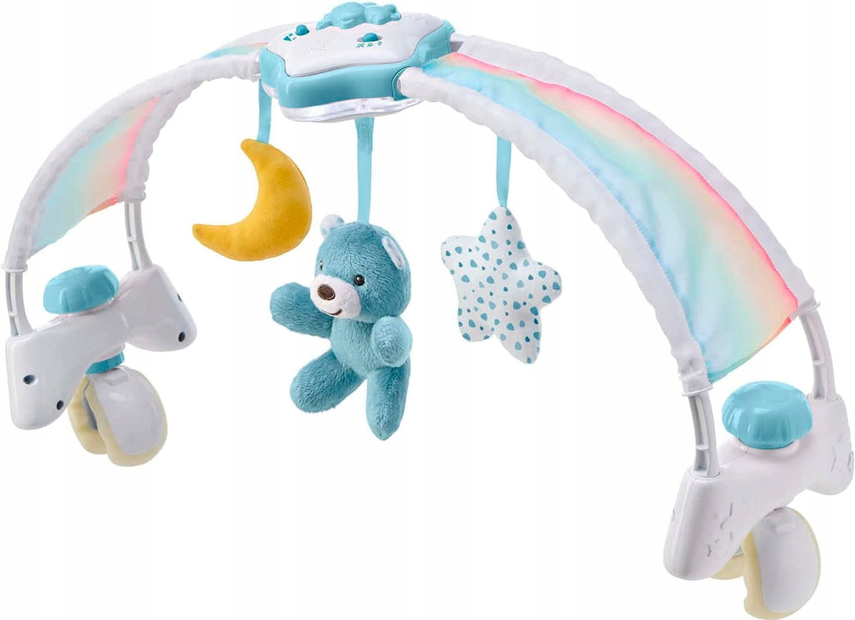 CHICCO Rainbow Sky 2w1 arco per passeggino e carillon con luce notturna