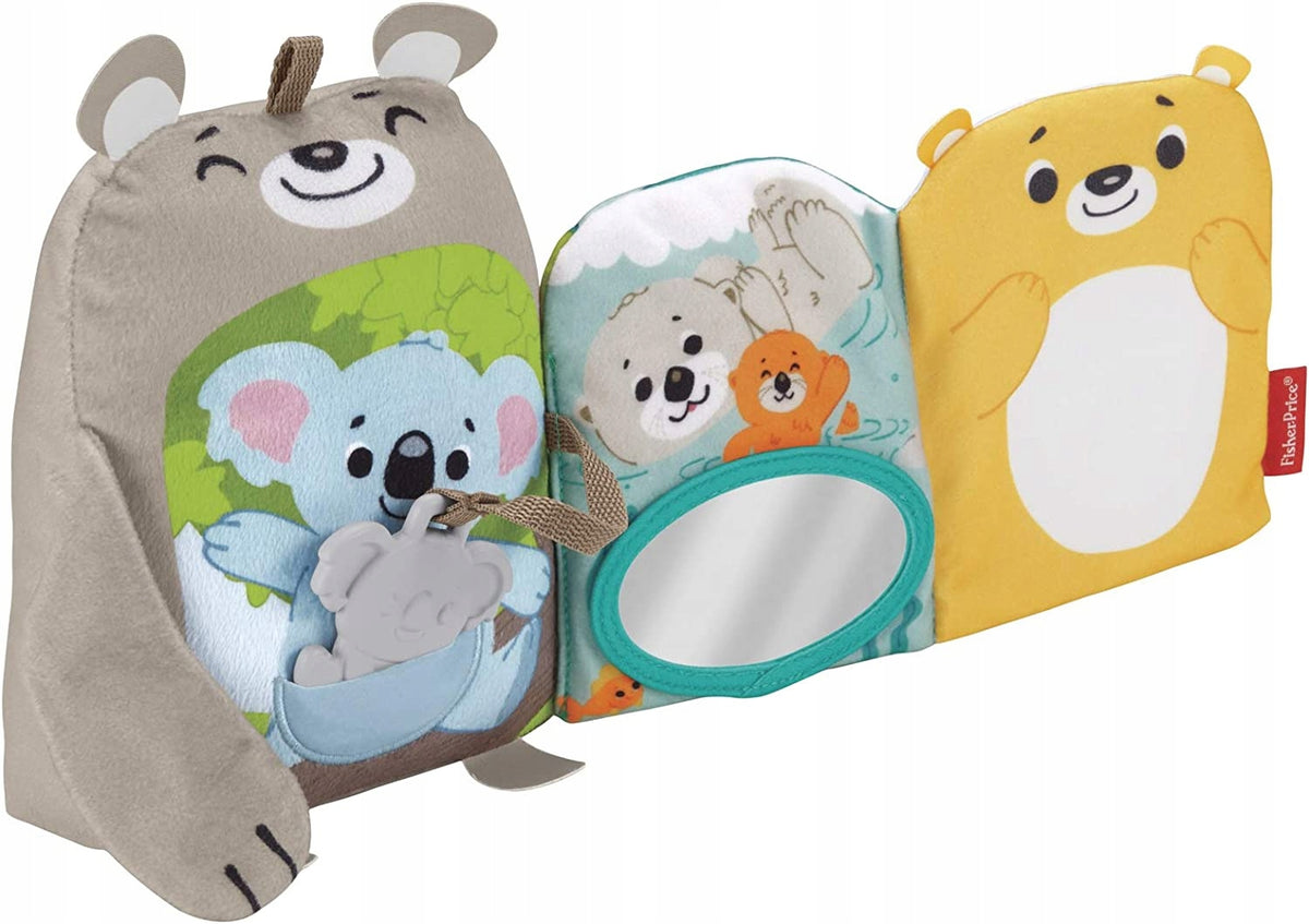 FISHER-PRICE książeczka aktywizująca sensor 3m+ z pluszowymi misiami i 5 stronami z zadaniami