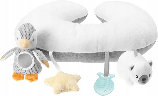 NUBY cuscino per il gioco a pancia in giù con giocattoli