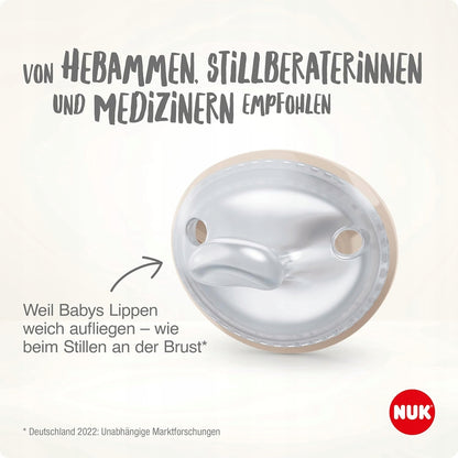 NUK MommyFeel uklidňující dudlík x2 0-9 měsíců