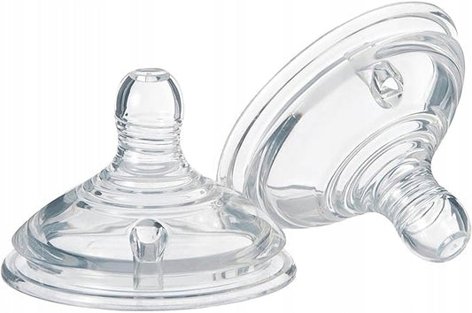 TOMMEE TIPPEE smoczek do butelki CLOSER TO NATURE 3msc+ x2, silikonowe smoczki BPA i BPS free