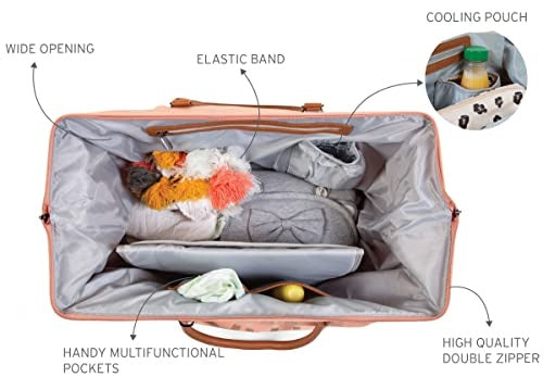 CHILDHOME Mommy Bag borsa per la mamma con materassino per il cambio