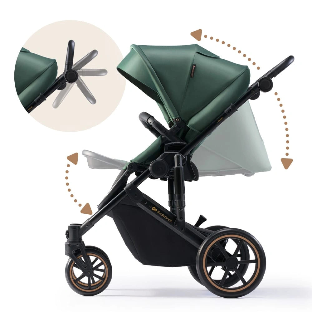 KINDERKRAFT PRIME2 2-in-1 multifunctionele kinderwagen tot 22kg