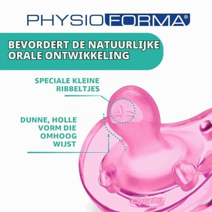 Chicco Physioforma Soft succhietto in silicone rosa 0-6m