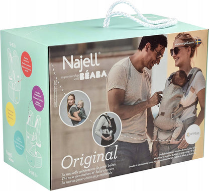 BEABA NAJELL Portabebés ergonómico Active Mesh con cinturón lumbar