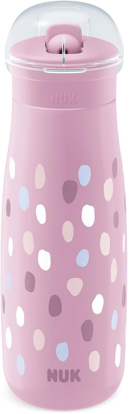 NUK Mini-Me Flip borraccia in acciaio con cannuccia e beccuccio 500 ml 12 m+