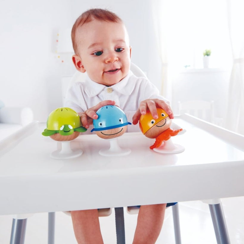 HAPE Stay-put creaturi marine senzoriale cu ventuze 3 bucăți