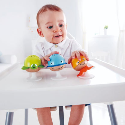 HAPE Stay-put creaturi marine senzoriale cu ventuze 3 bucăți