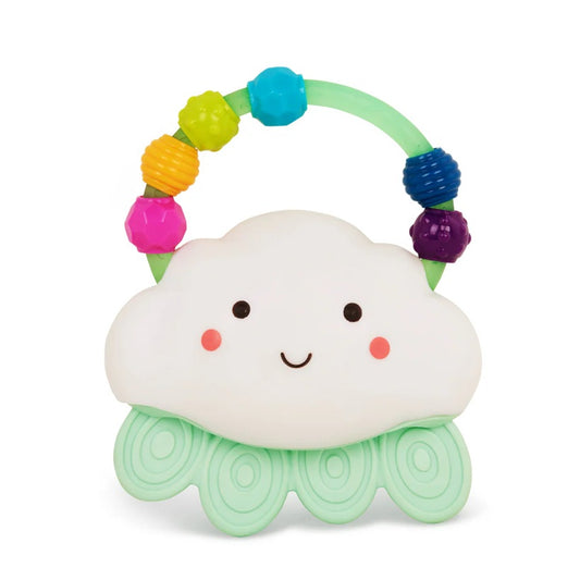 B.TOYS Rain-Glow Squeeze lampada in silicone con mordicchio NUVOLA 11x13 cm