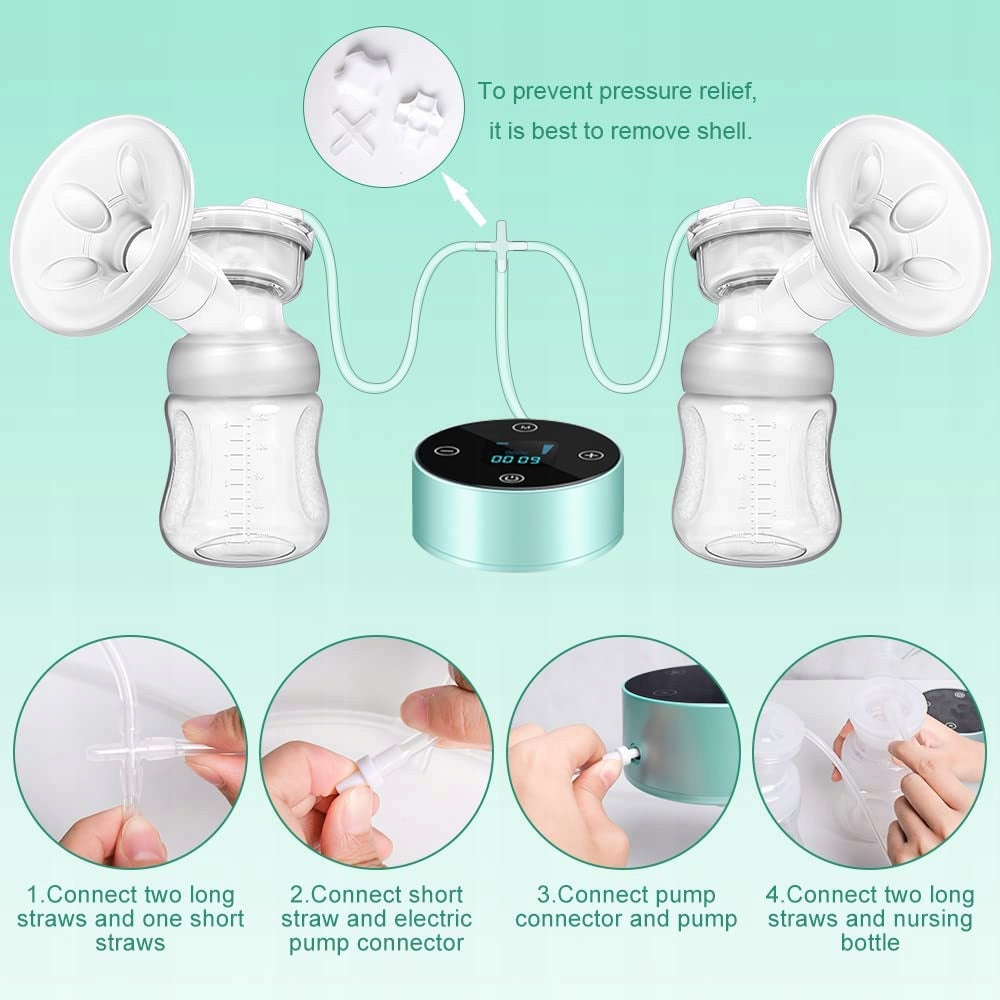 Sacaleches eléctrico doble BPA FREE