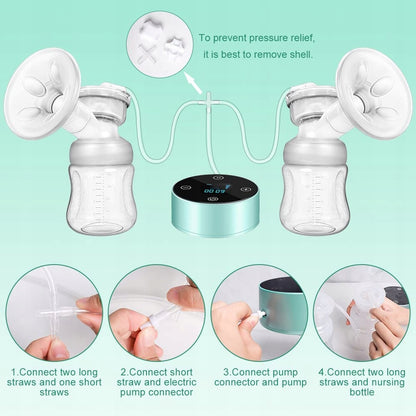 Sacaleches eléctrico doble BPA FREE