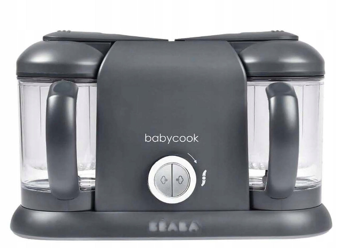BEABA Babycook Duo ROBOT KUCHENNY 4w1 2200 ml, ciemnoszary parowar, mikser, rozmrażacz i podgrzewacz do posiłków