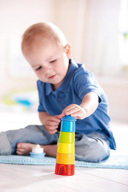 HABA bloques de madera faro, set de 7 piezas, 21 cm