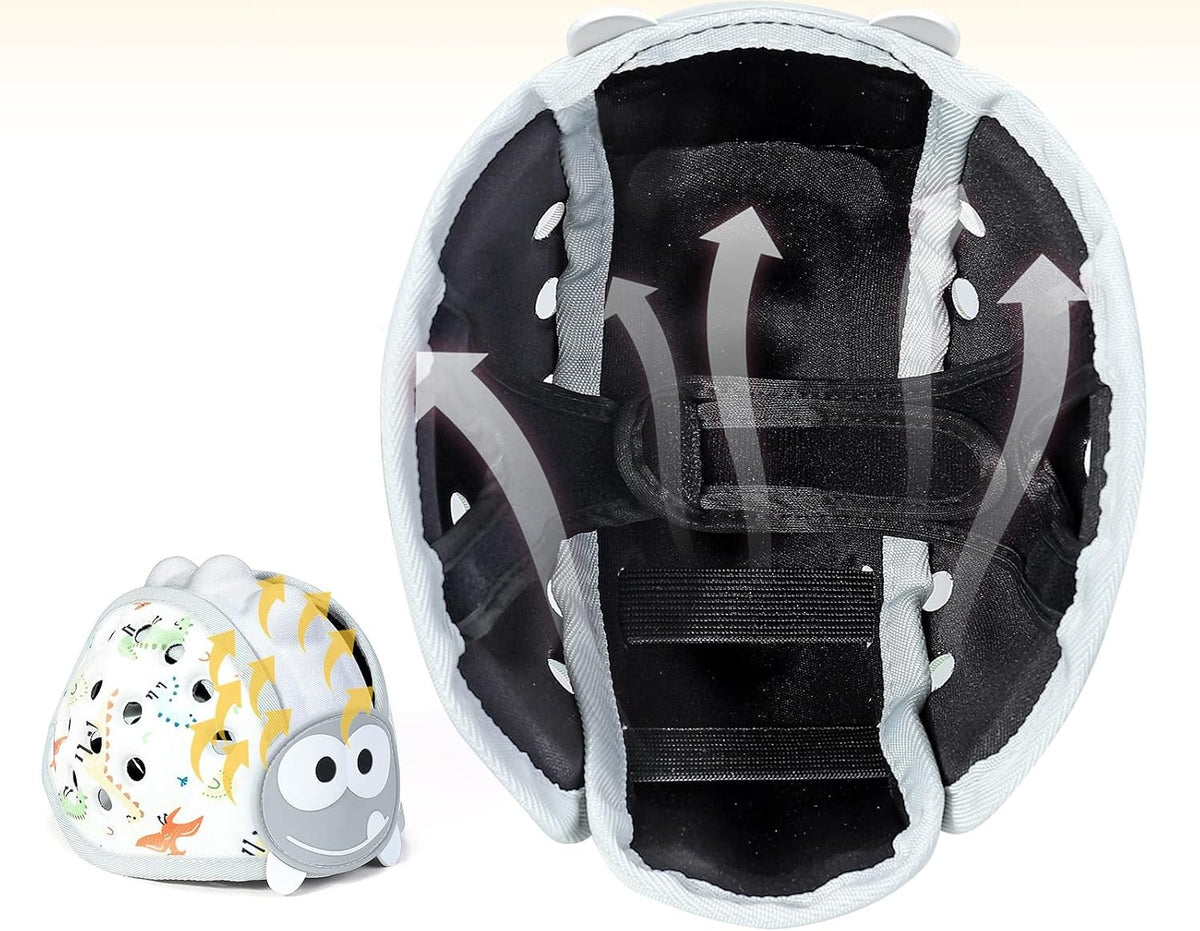 ORZBOW protective helmet for learning to walk 40-48 cm DINO + knee pads
