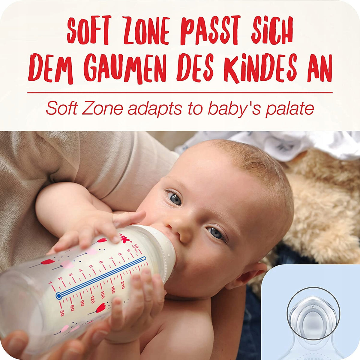 NUK No Colic set de biberons 2x 300 ml 0-6